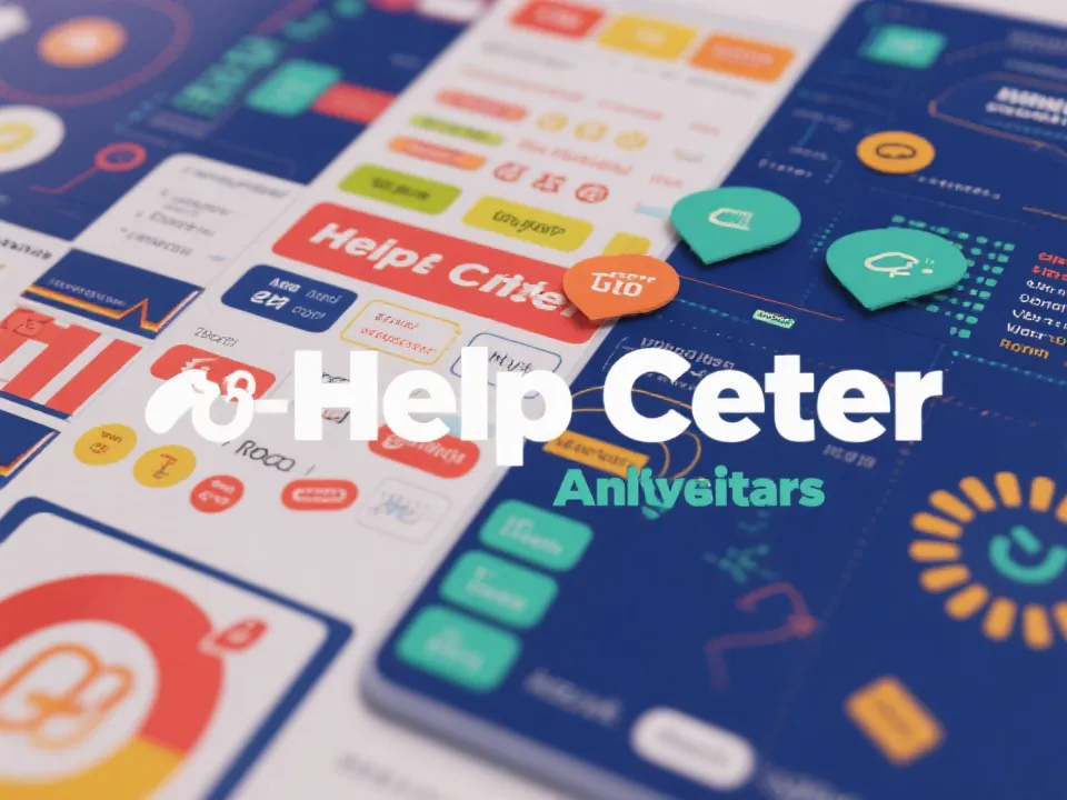 客服与数据支持插画