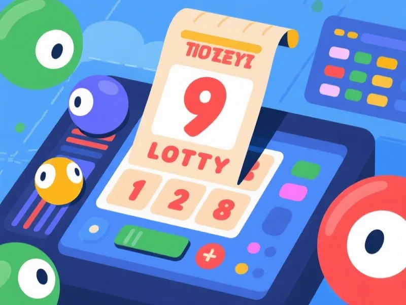 开奖与数据看板插画